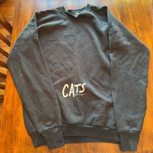 80s vintage cats Andrew Lloyd Weber musical sweatshirt